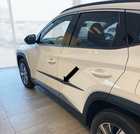 Seitenschutzleisten schwarz für Hyundai Tucson SUV 4. Gen. Typ NX4 09.2020- F68 e