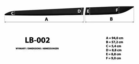 Seitenschutzleisten schwarz für Suzuki Vitara Typ LY ab Facelift Baujahr 11.2018- LB002 c