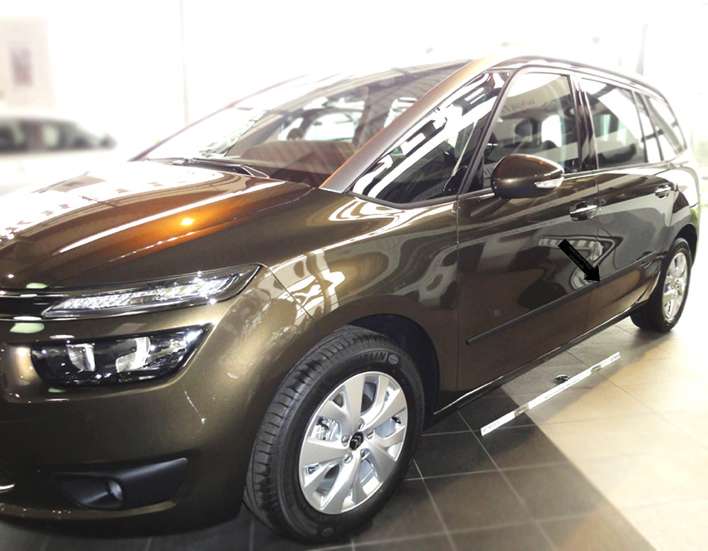 Seitenschutzleisten schwarz für Citroen C4 Grand Picasso II ab 09.2013- F14/16 e