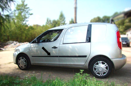 Seitenschutzleisten schwarz für Skoda Roomster Hochdachkombi Bj 2006-2015 F14/16 b