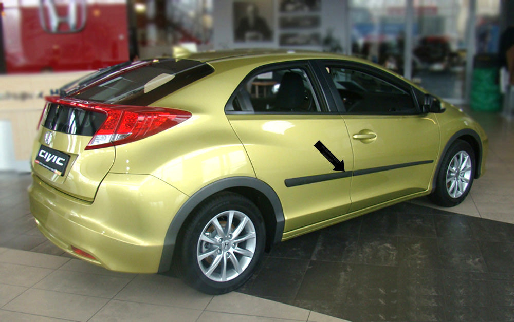 Seitenschutzleisten schwarz für Honda Civic IX 5-Türer Schrägheck 2012- F16/14 b