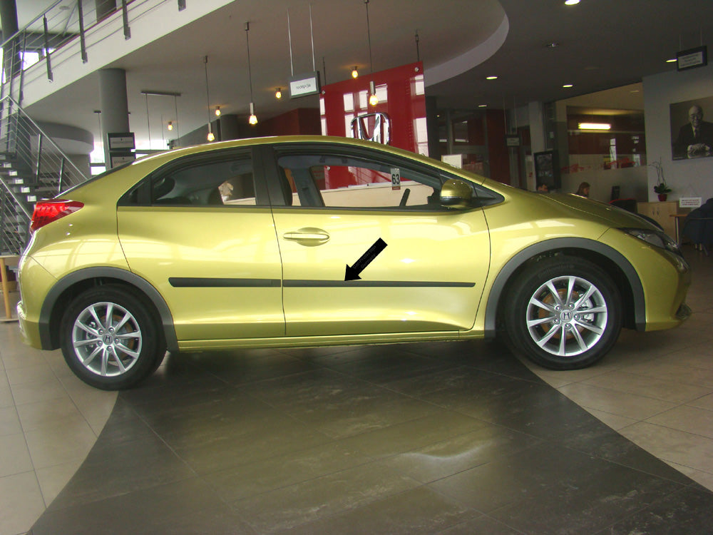 Seitenschutzleisten schwarz für Honda Civic IX 5-Türer Schrägheck 2012- F16/14 d
