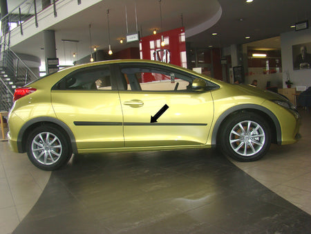 Seitenschutzleisten schwarz für Honda Civic IX 5-Türer Schrägheck 2012- F16/14 d