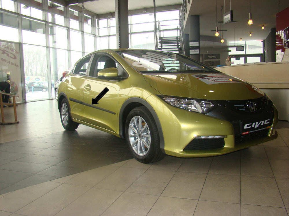 Seitenschutzleisten schwarz für Honda Civic IX 5-Türer Schrägheck 2012- F16/14 e
