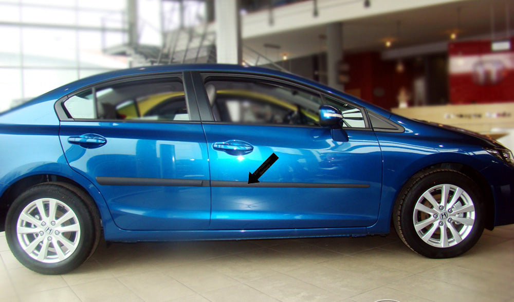 Seitenschutzleisten schwarz für Honda Civic IX 4-Türer Stufenheck 2012- F16/20 b