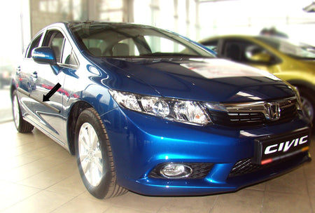 Seitenschutzleisten schwarz für Honda Civic IX 4-Türer Stufenheck 2012- F16/20 d
