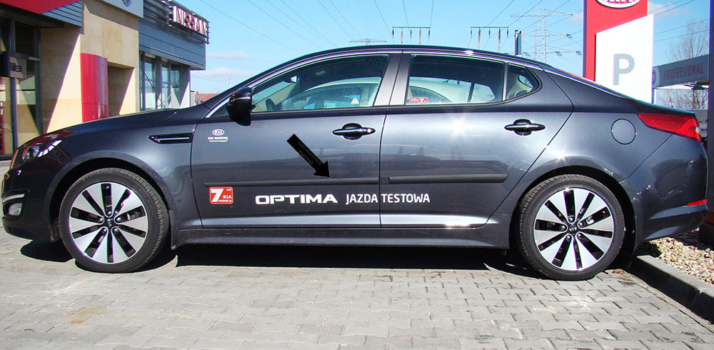 Seitenschutzleisten schwarz für Kia Optima III Limousine Typ TF 2010-2015 F16/20 d