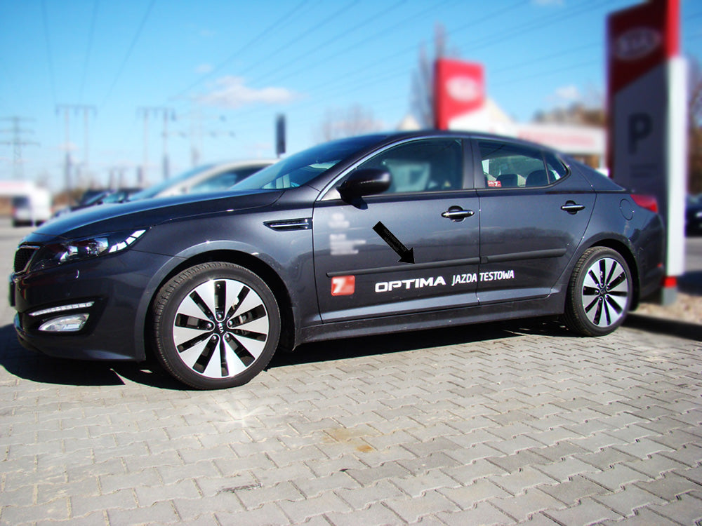 Seitenschutzleisten schwarz für Kia Optima III Limousine Typ TF 2010-2015 F16/20 e