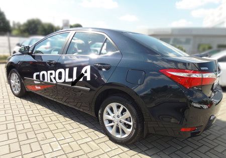Seitenschutzleisten schwarz für Toyota Corolla Limousine ab 06.2013- F16/20 b