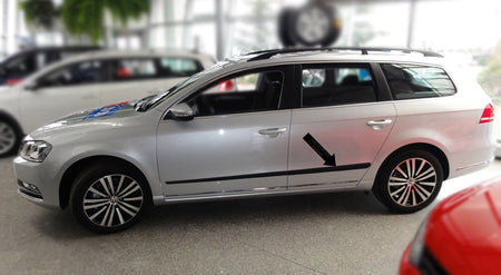 Seitenschutzleisten schwarz für VW Passat B7 Variant Kombi & Limo 2010-14 F16/20 d