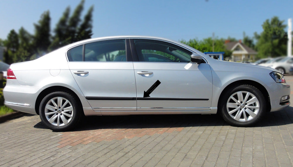 Seitenschutzleisten schwarz für VW Passat B7 Variant Kombi & Limo 2010-14 F16/20 e