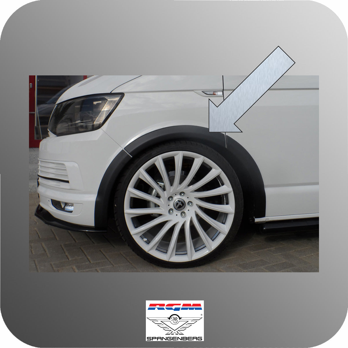 Radlaufabdeckung für VW T6 Radstand kurz Schiebetür rechts 02.15-11.19 7420262 d