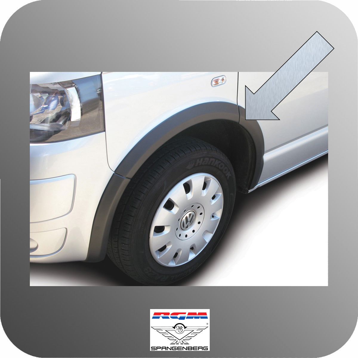 Radlaufabdeckung für VW T6.1 kurz Schiebetür rechts & Heckklappe 11.19- 7420652 a