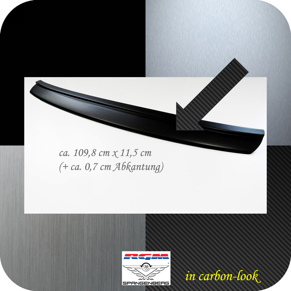Ladekantenschutz Carbon-Look für Mazda CX-30 SUV ab Baujahr 09.2019- 3509123b
