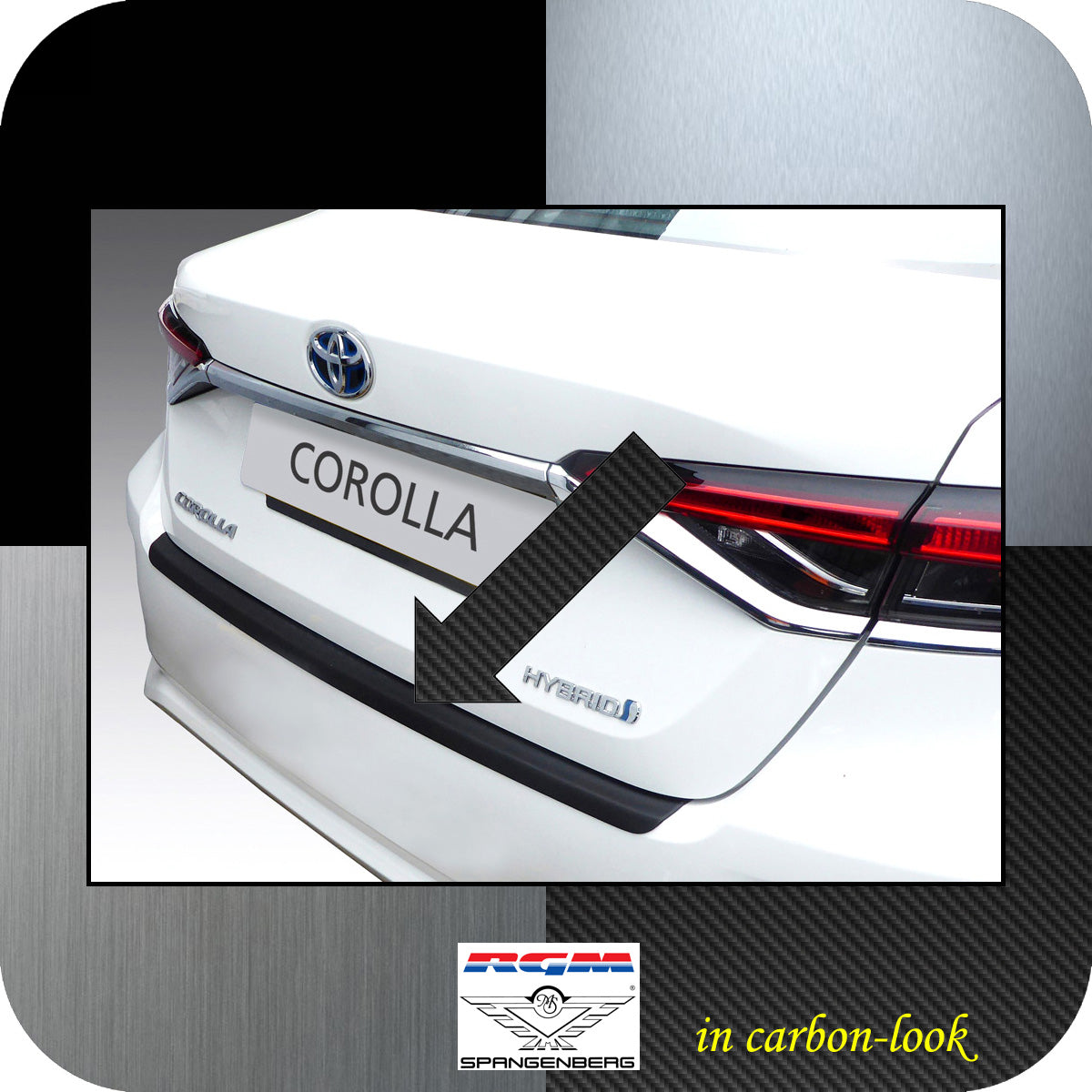 Ladekantenschutz Carbon-Look Toyota Corolla Limo E210 auch Hybrid 2019- 3509169