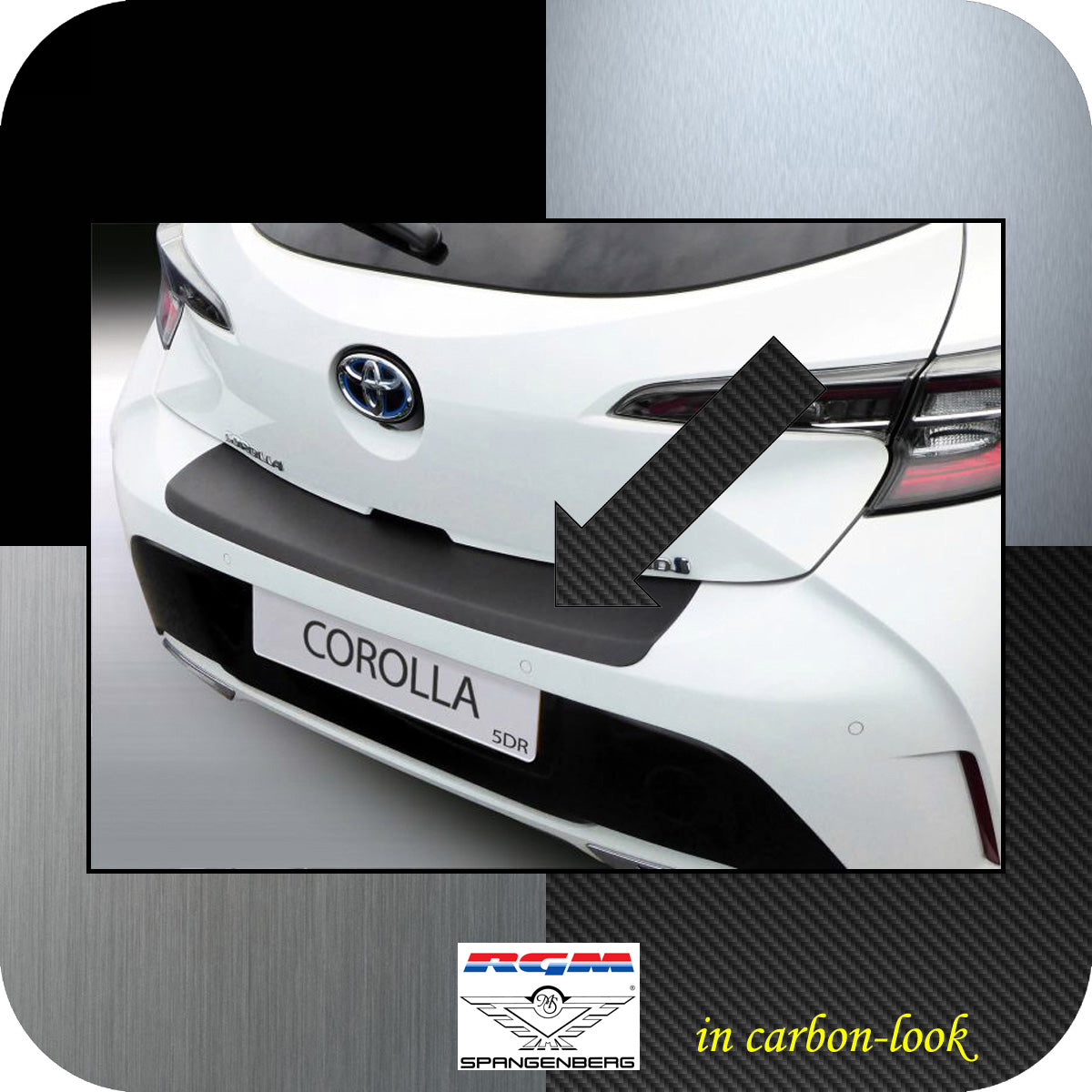 Ladekantenschutz Carbon-Look Toyota Corolla 5-Türer auch Sport 04.2019- 3509480