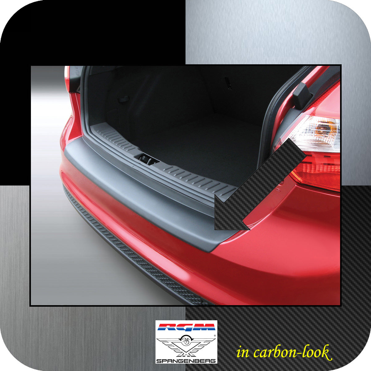 Ladekantenschutz Carbon-Look Ford Focus III Schrägheck vor Mopf 2011-14 3509509