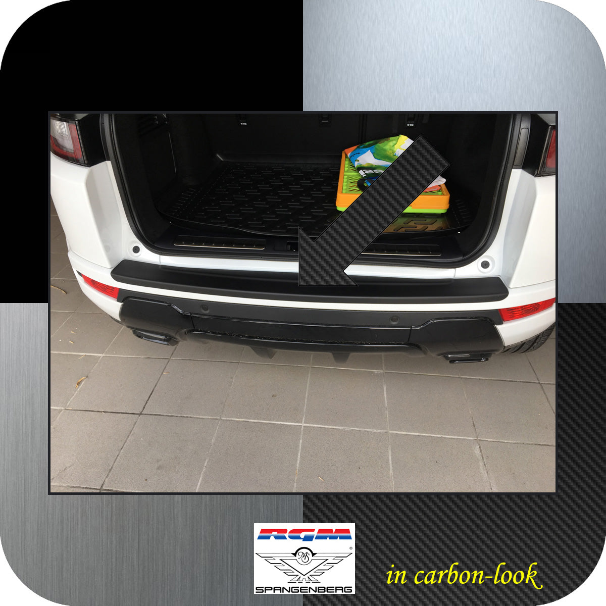 Ladekantenschutz Carbon-Look Land Rover Range Rover Evoque 5-Tür 2011-19 3509565
