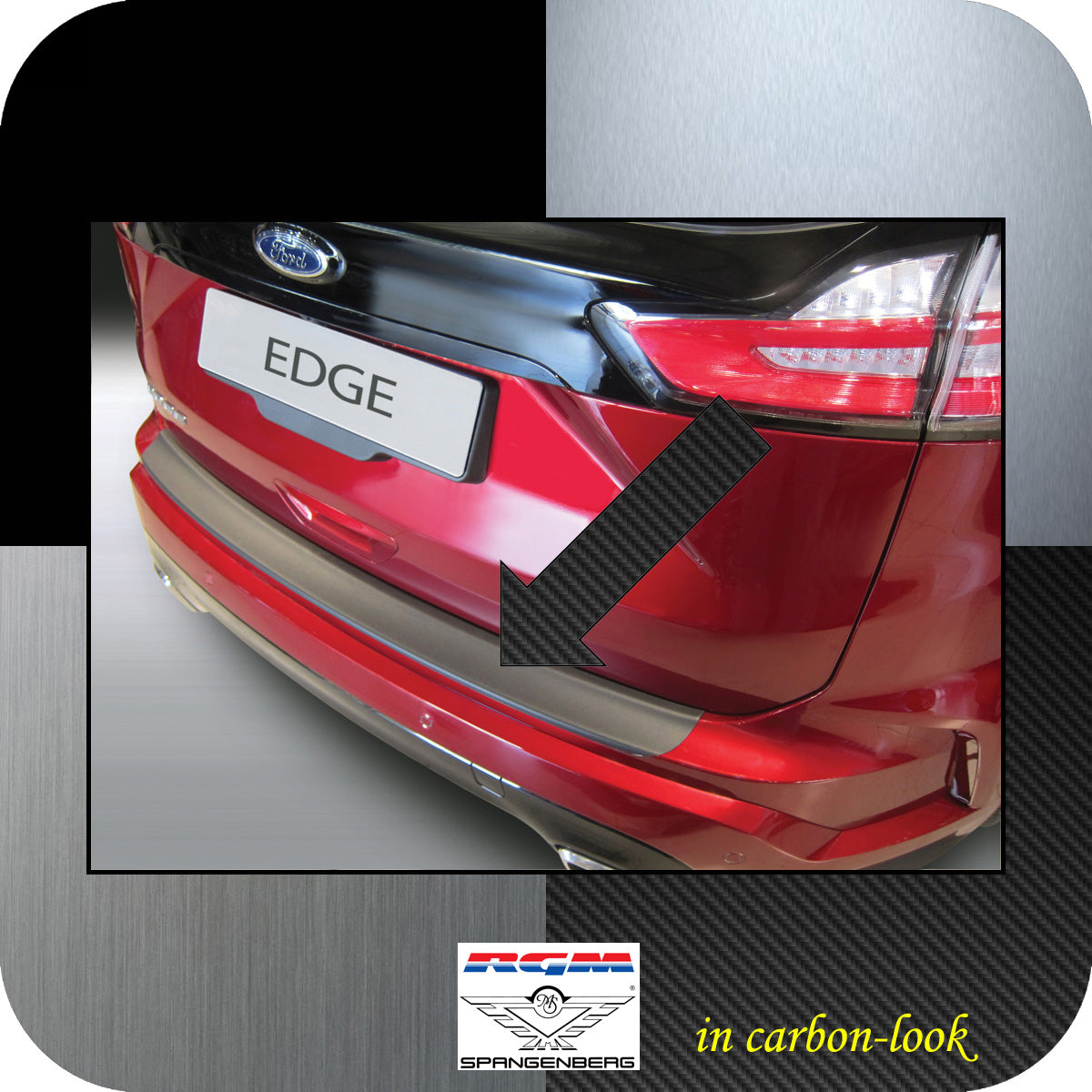 Ladekantenschutz Carbon-Look Ford Edge II 2. Gen. facelift ab Bj 8.2018- 3509570