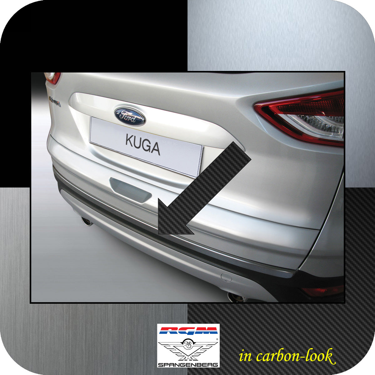 Ladekantenschutz Carbon-Look Ford Kuga II SUV Kombi Baujahre 03.13-12.19 3509589