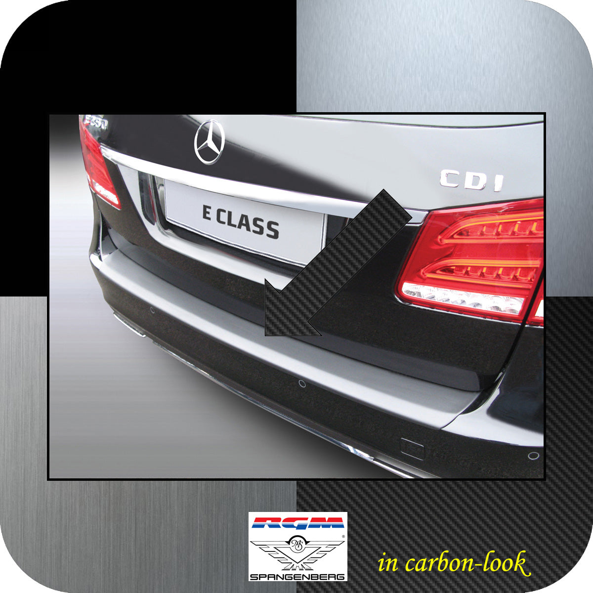 Ladekantenschutz Carbon-Look Mercedes E-Klasse T-Modell S212 Mopf ´13-16 3509609