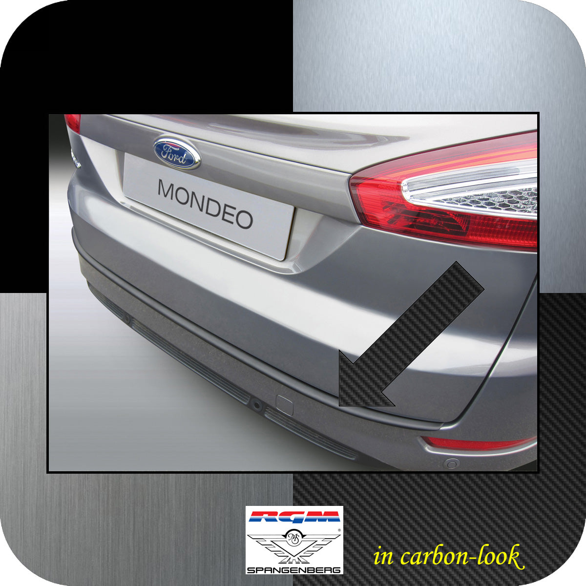 Ladekantenschutz Carbon-Look Ford Mondeo IV Turnier ab facelift 2010-14 3509612