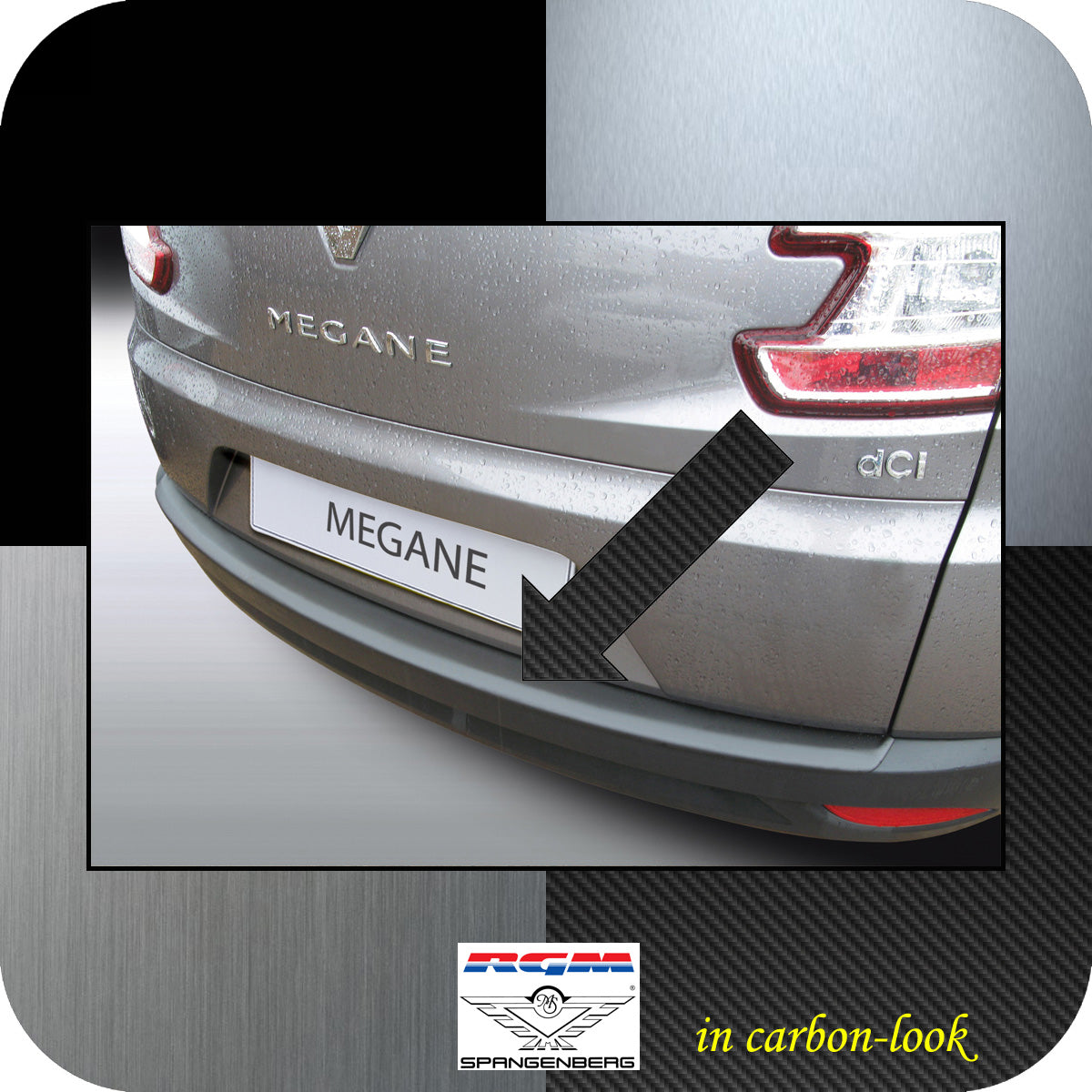 Ladekantenschutz Carbon-Look Renault Megane III Grandtour Kombi 2009-16 3509613