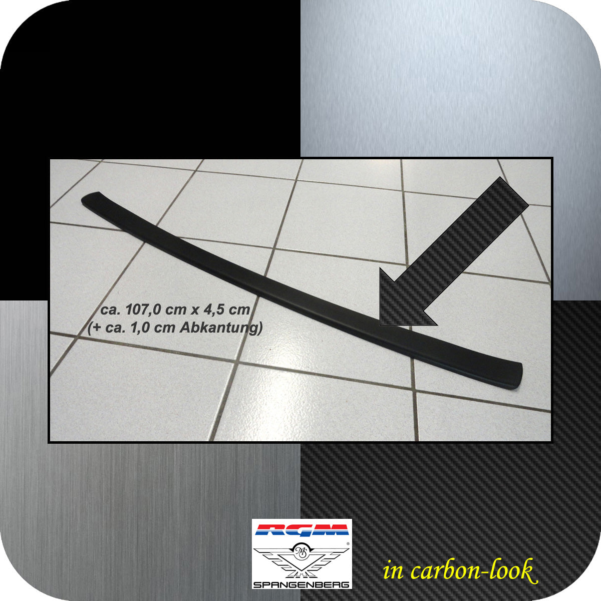 Ladekantenschutz Carbon-look Mitsubishi Pajero Sport III ab Bj. 08.2015- 3509648