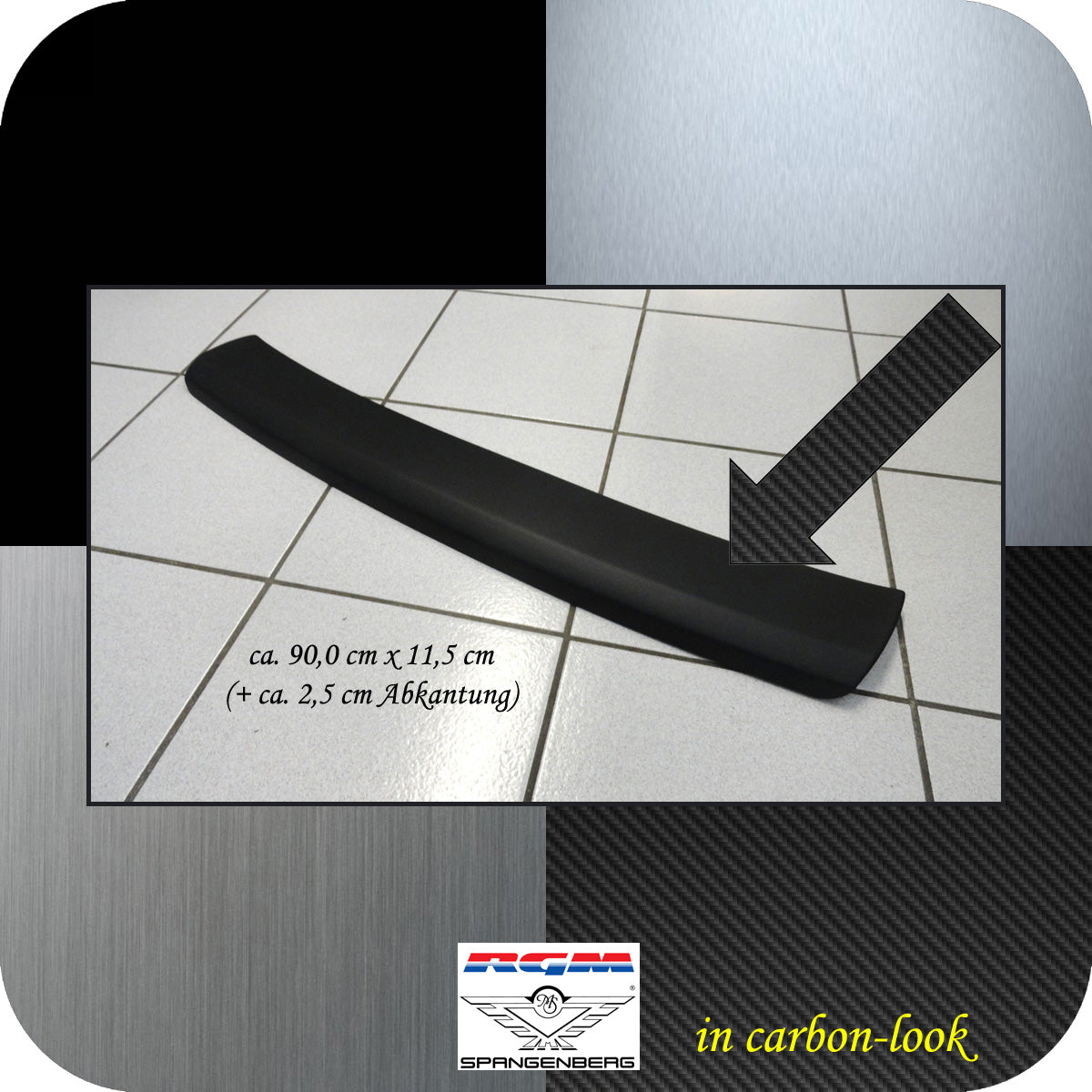 Ladekantenschutz Carbon-Look für Toyota Yaris III 2.facelift 05.17-09.20 3509659