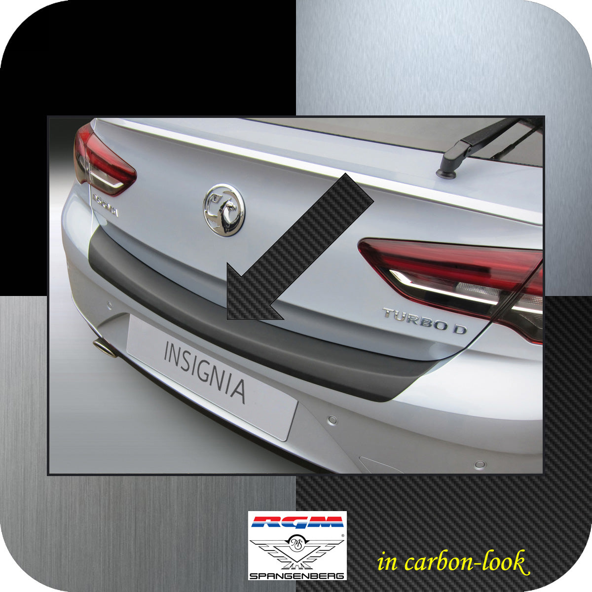 Ladekantenschutz Carbon-Look Opel Insignia B Limousine ab Baujahr 2017- 3509672