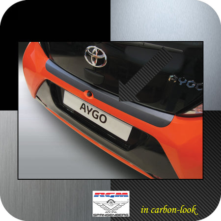 Ladekantenschutz Carbon-Look Toyota Aygo II Schrägheck ab Baujahr 2014- 3509781