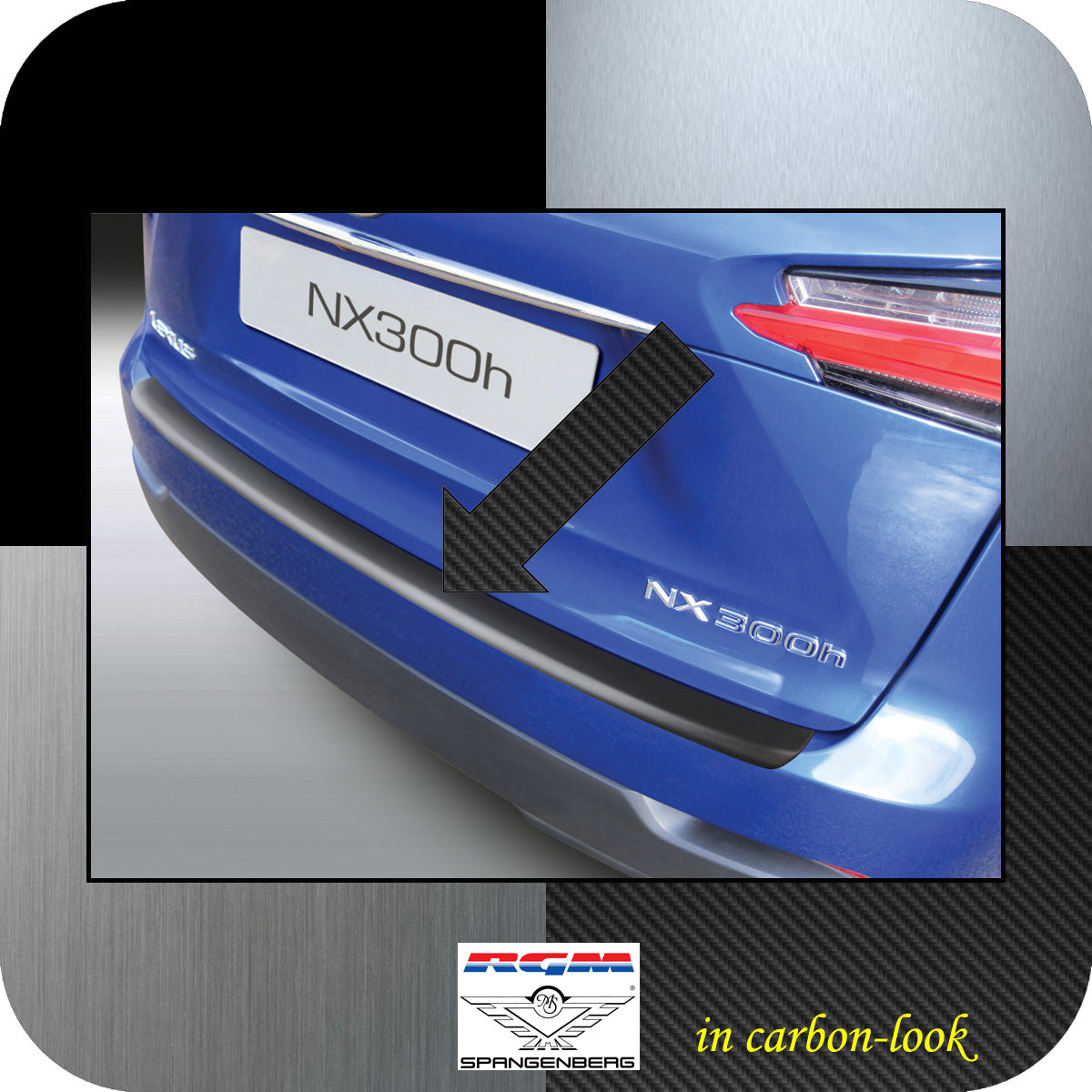 Ladekantenschutz Carbon-Look Lexus NX SUV Kombi ab Baujahr 2014- 3509787