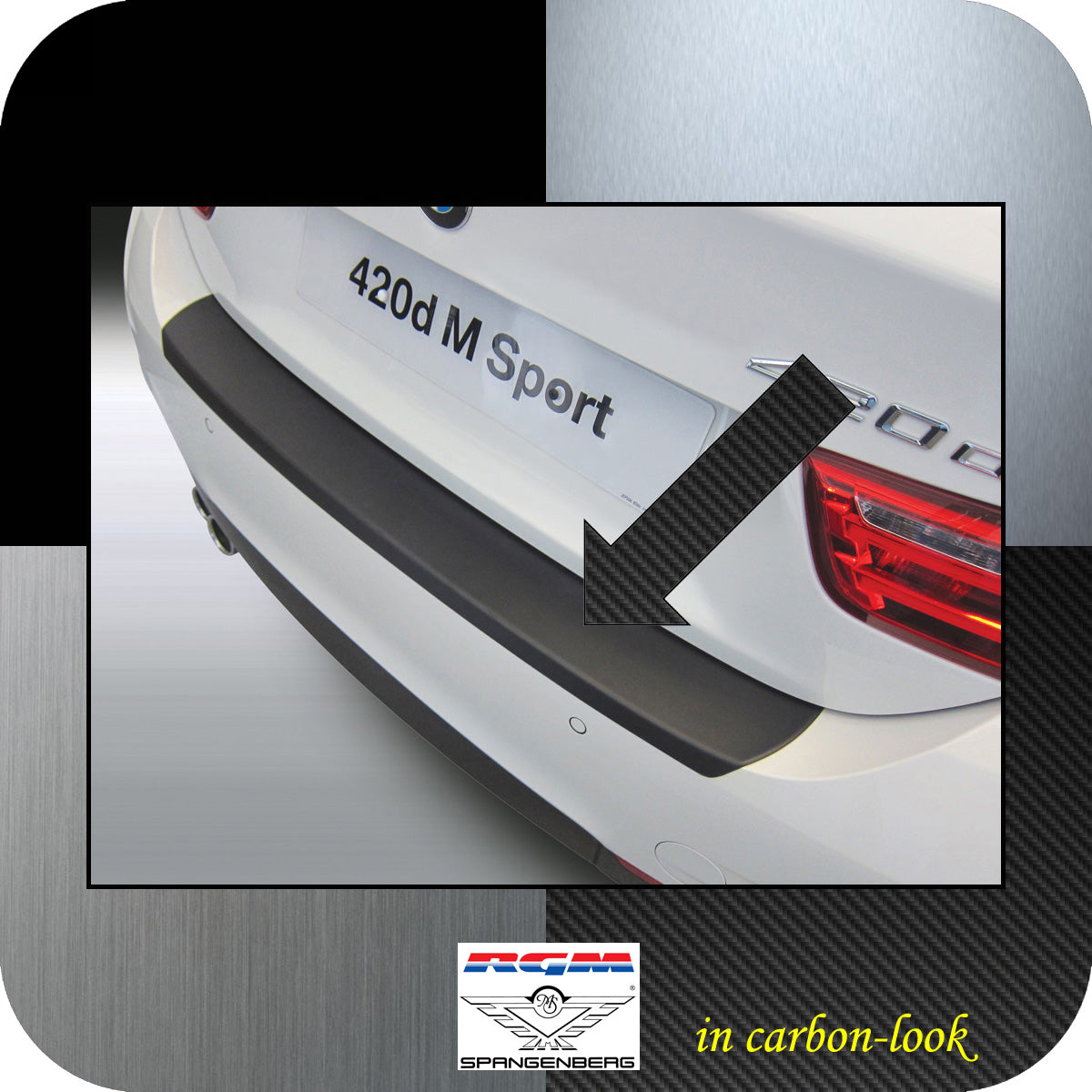 Ladekantenschutz Carbon-Look BMW 4er F36 Gran Coupe M-Style ab 2014- 3509835