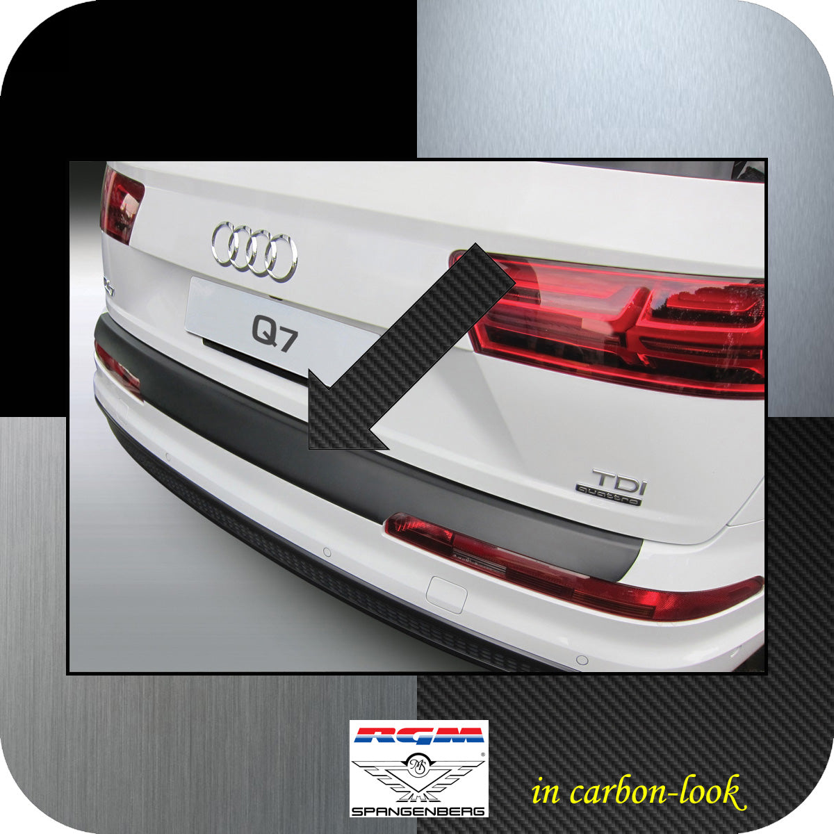 Ladekantenschutz Carbon-Look Audi Q7 II SUV Kombi ab Baujahr 2015- 3509862
