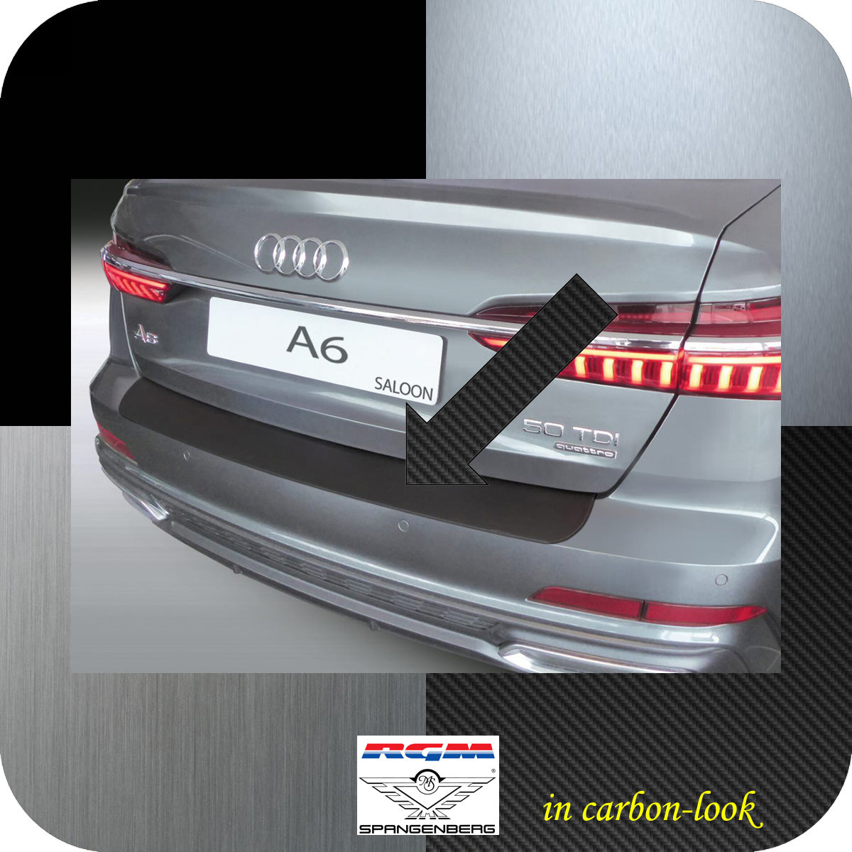Ladekantenschutz Carbon-Look Audi A6 Limousine Typ C8 ab Baujahr 03.18- 3509896