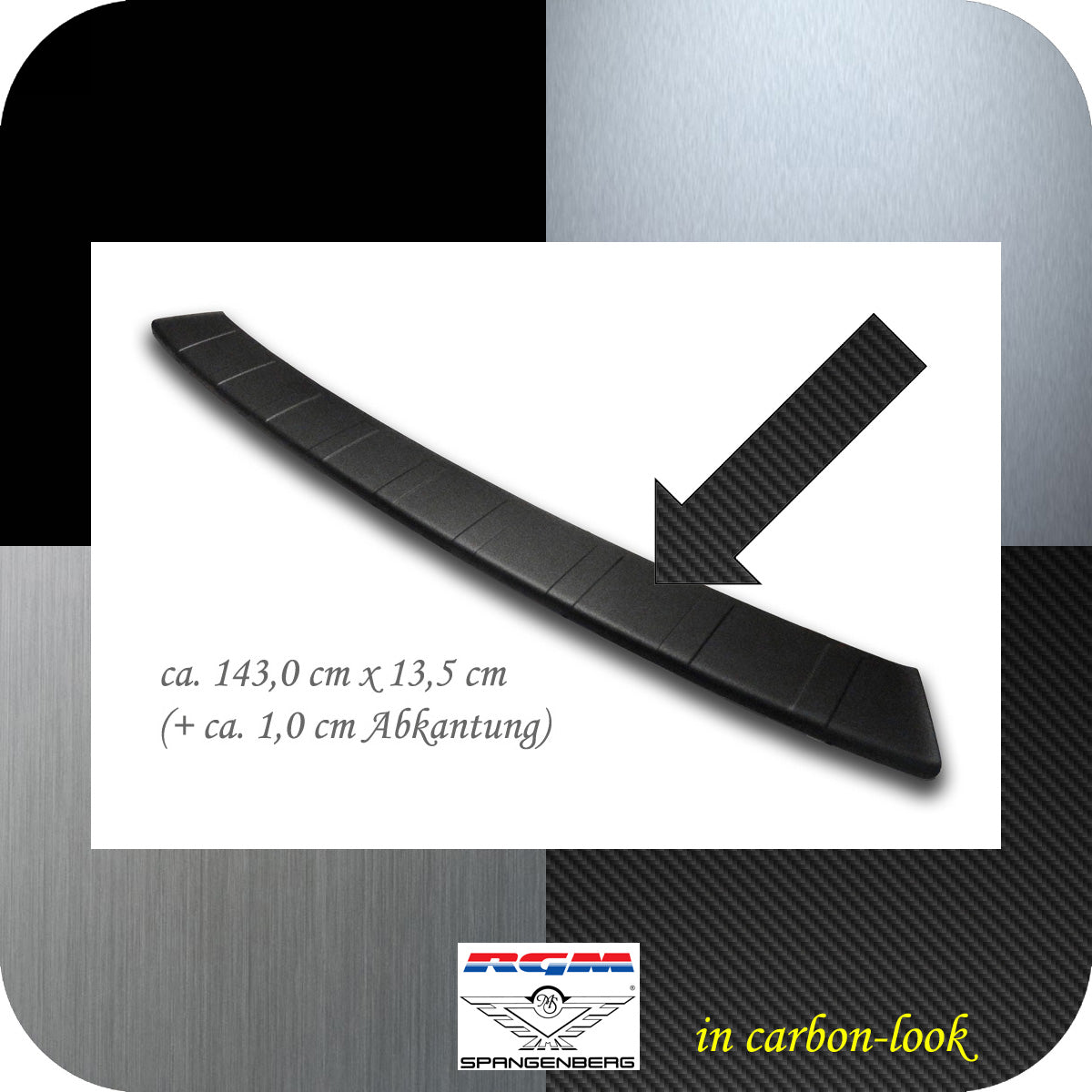 Ladekantenschutz Carbon-Look passend für Peugeot Traveller ab Bj 3.2016- 3509906b