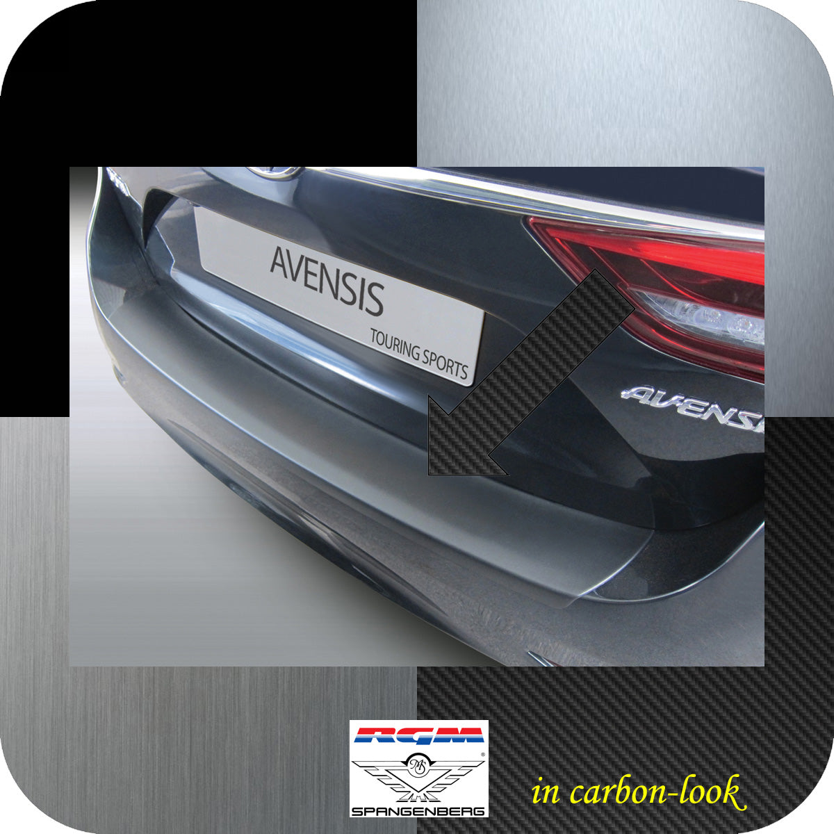 Ladekantenschutz Carbon-Look Toyota Avensis Touring Kombi ab Bauj 2015- 3509947