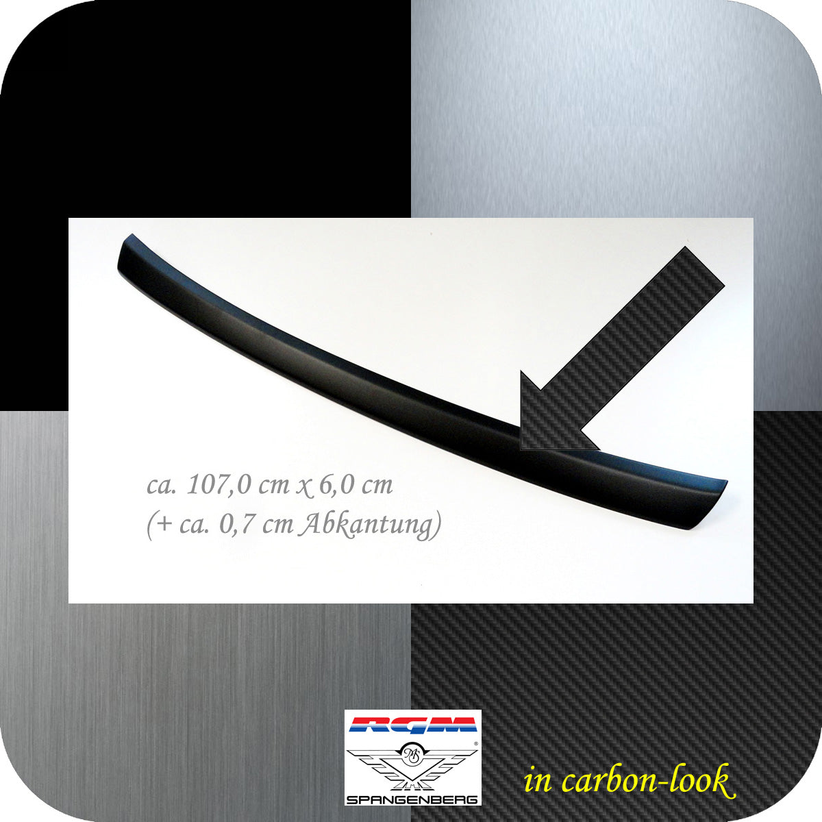 Ladekantenschutz Carbon-Look Suzuki Ignis III 3.Gen Facelift ab 05.2020- 3591353 b
