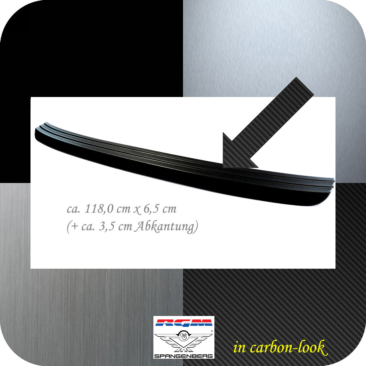 Ladekantenschutz Carbon-Look für Audi E-Tron Sportback & S-Line 03.2019- 3591367 c