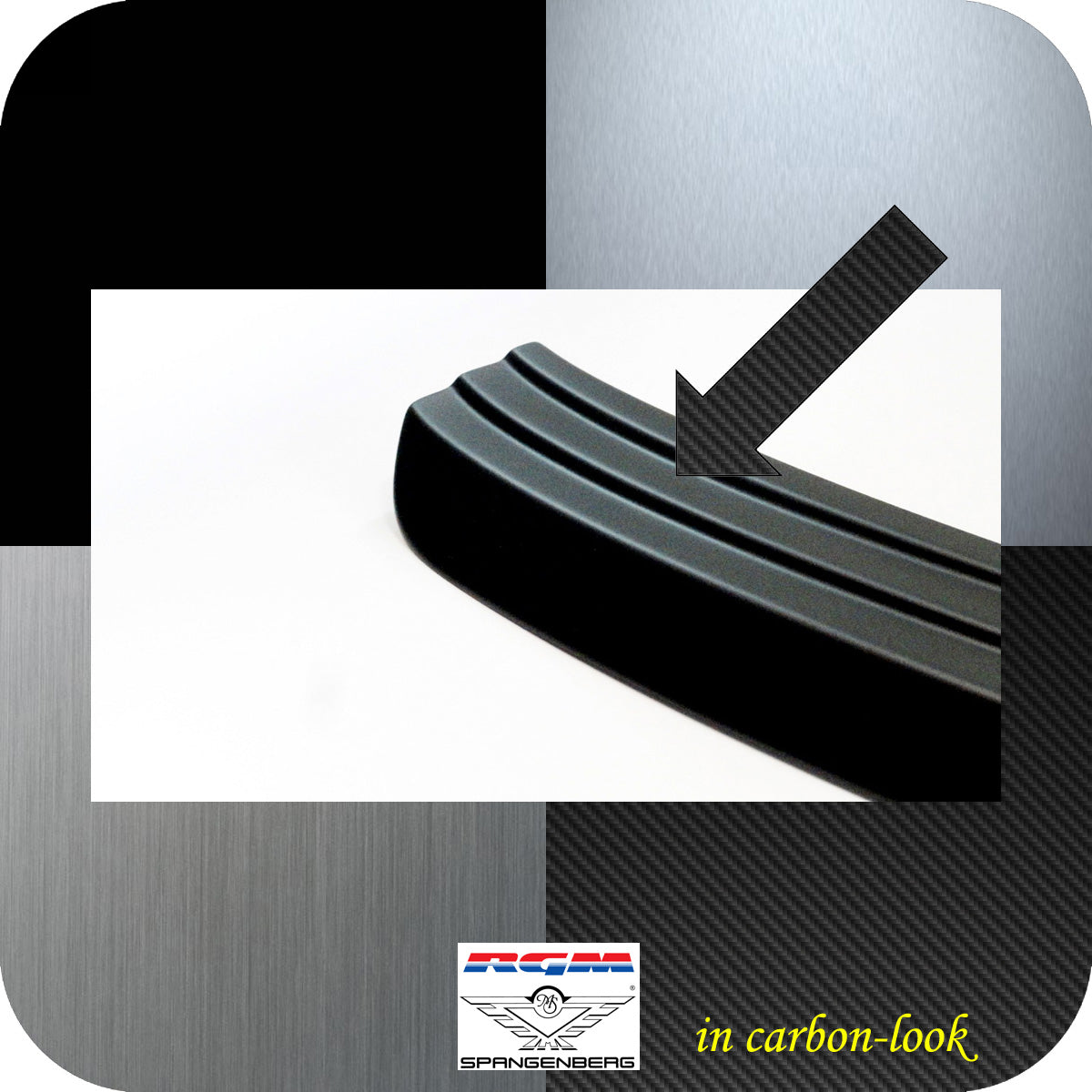 Ladekantenschutz Carbon-Look für Audi E-Tron Sportback & S-Line 03.2019- 3591367 d