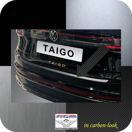 Ladekantenschutz Carbon-Look für VW Taigo SUV ab Baujahr 09.2021- 3591369 a