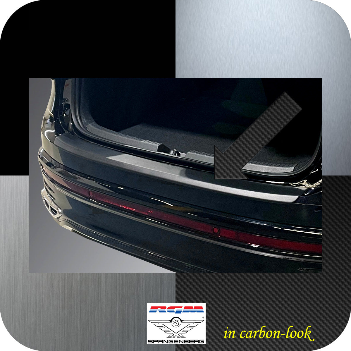 Ladekantenschutz Carbon-Look für VW Taigo SUV ab Baujahr 09.2021- 3591369 b