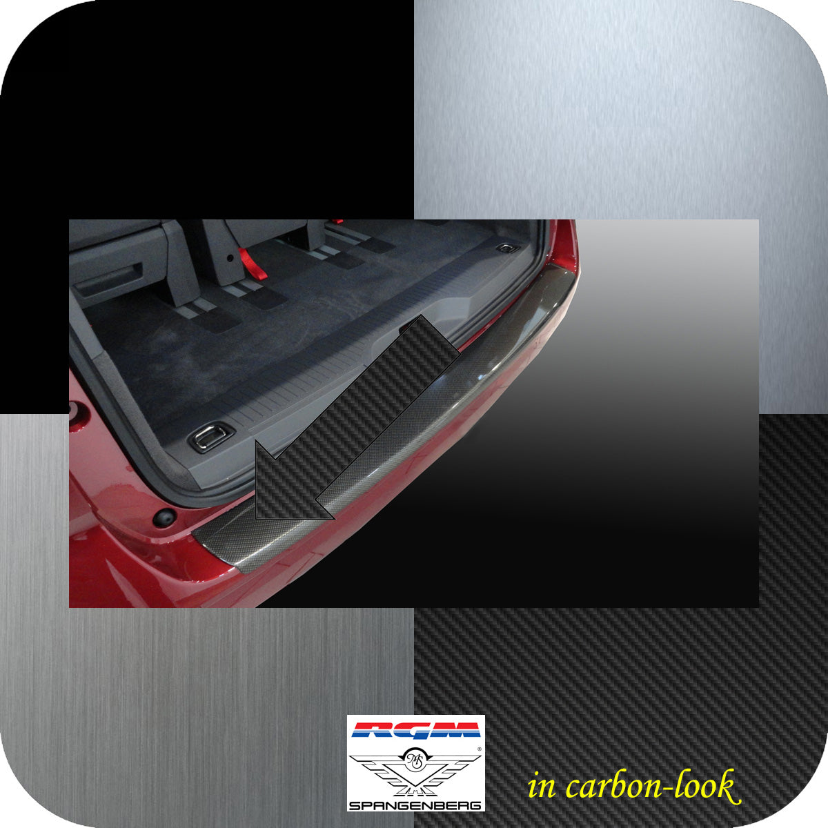 Ladekantenschutz Carbon-Look VW T7 Caravelle Multivan Transporter 06.21- 3591373 e