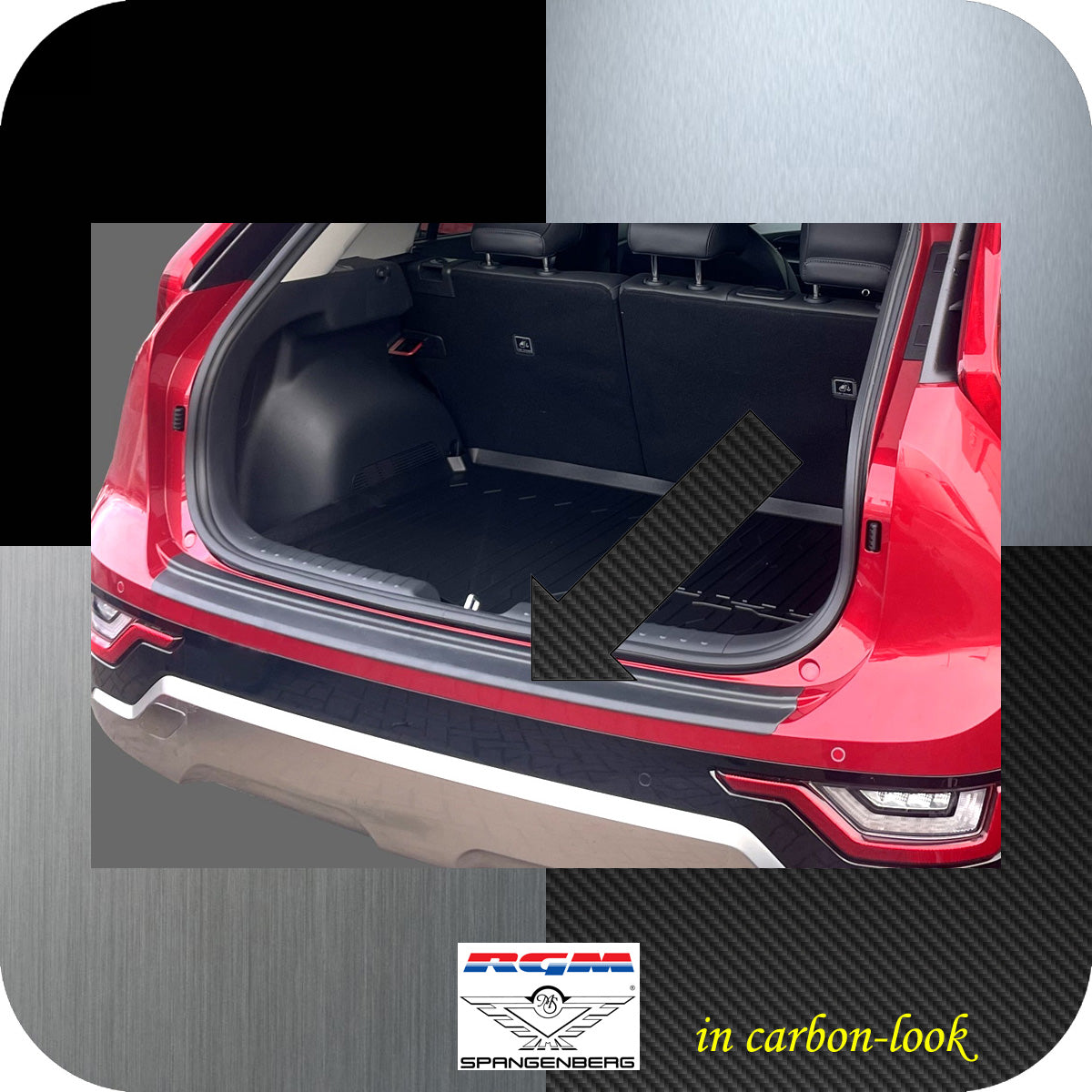 Ladekantenschutz Carbon-Look für Kia Niro II Kombi Typ SG2 ab 06.2022- 3591379 a