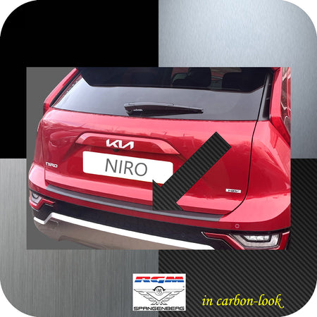 Ladekantenschutz Carbon-Look für Kia Niro II Kombi Typ SG2 ab 06.2022- 3591379 b