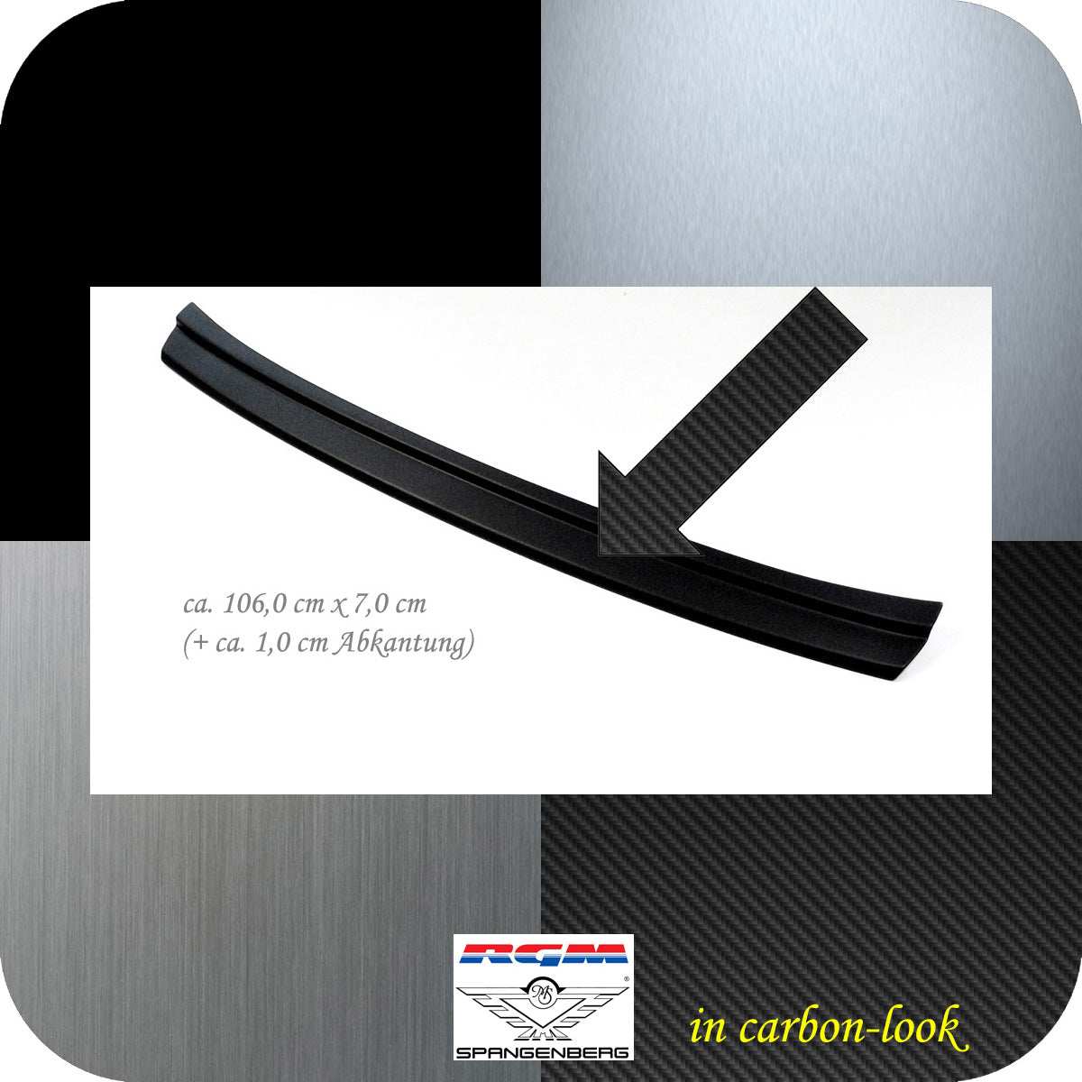 Ladekantenschutz Carbon-Look für Kia Niro II Kombi Typ SG2 ab 06.2022- 3591379 d