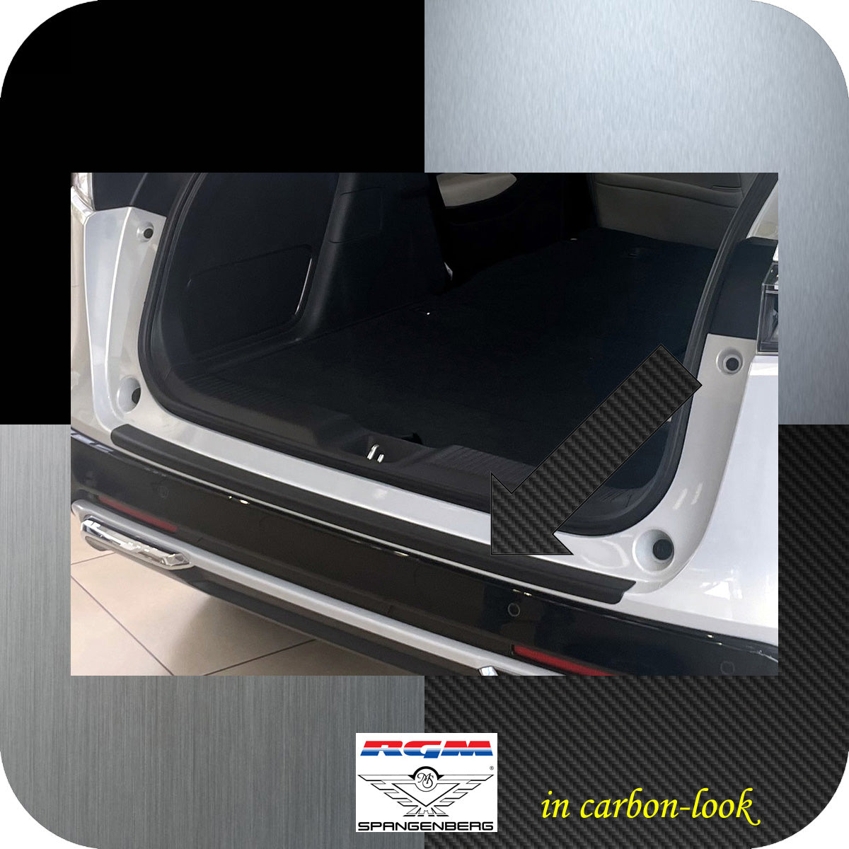 Ladekantenschutz Carbon-Look für Honda HR-V III 3.Generation ab 09.2021- 3591380 b