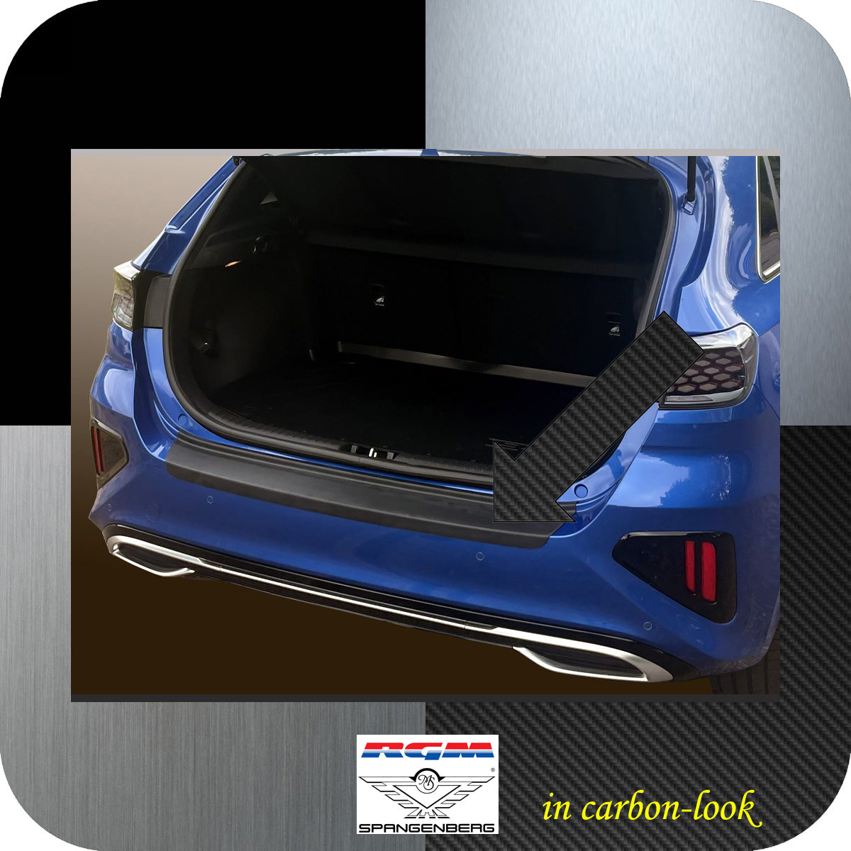 Ladekantenschutz Carbon-Look für Kia Cee´d 5-Türer 2021- auch GT/GT-Line 3591384 b