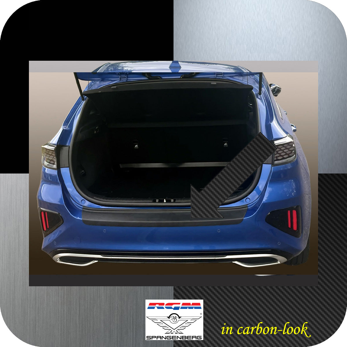 Ladekantenschutz Carbon-Look für Kia Cee´d 5-Türer 2021- auch GT/GT-Line 3591384 c