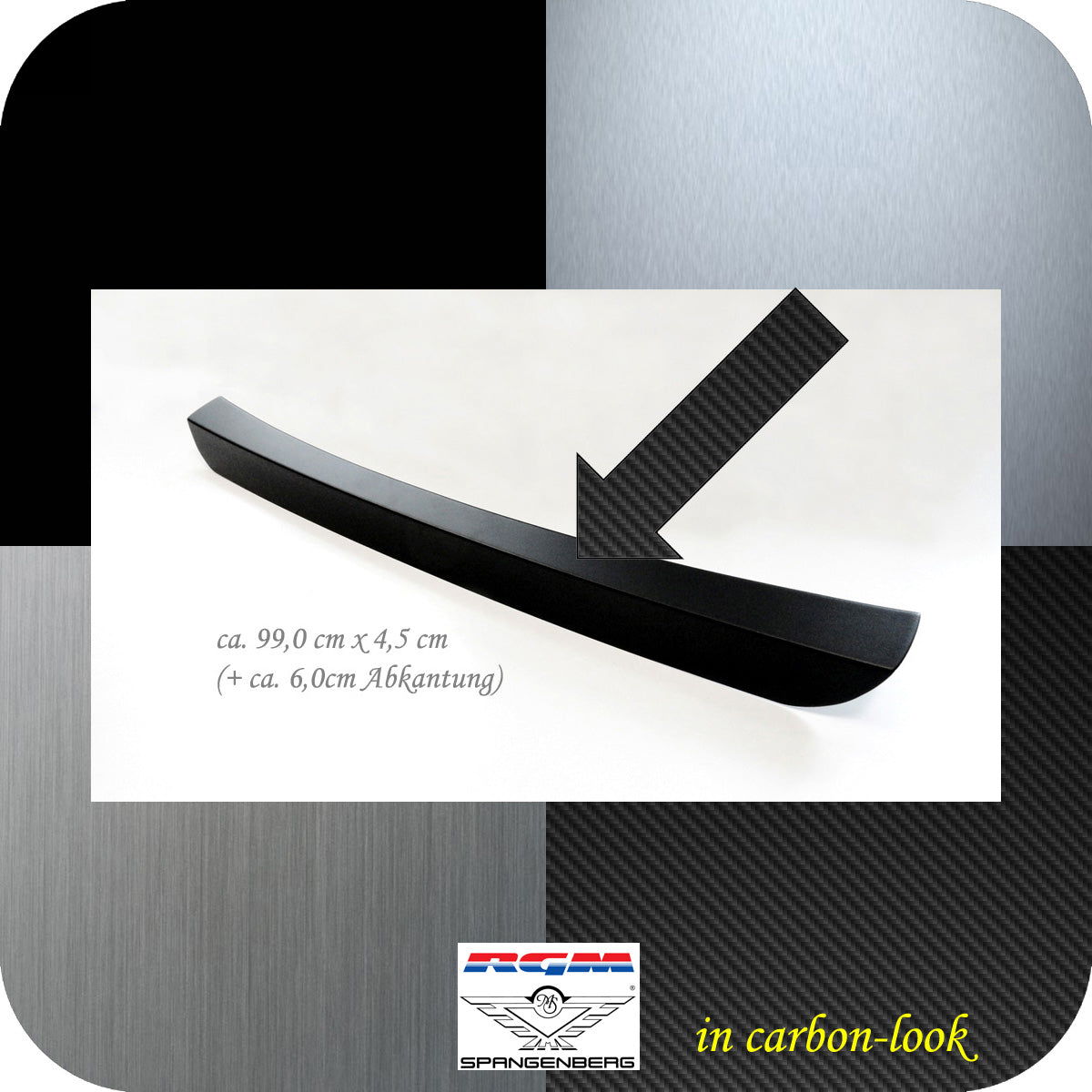 Ladekantenschutz Carbon-Look für BMW iX M-Style SUV Typ i20 ab 07.2021- 3591388 c
